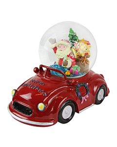 Gisela Graham Santa Car Snow Globe 20cm